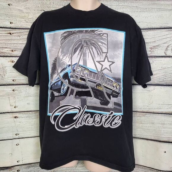 Pro Club Los Angeles Dodgers Men’s L Heavyweight Tee Black/Grey - Picture 1 of 8